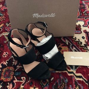 Madewell Octavia Sandle Black, size 6